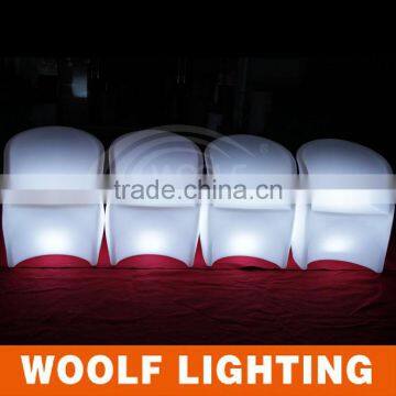 Leisure Modern Restaurant Glow LED Light Chair photo-3