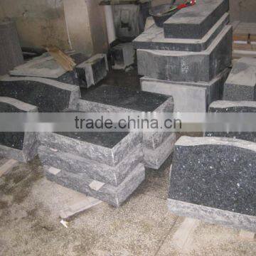 Blue pearl granite tombstone slabs