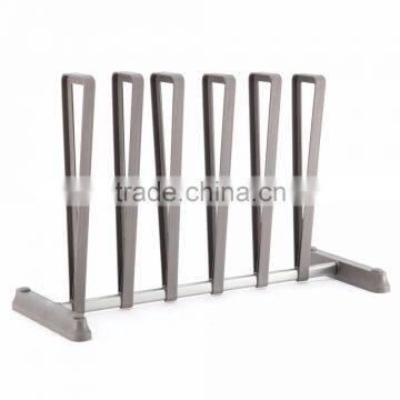 New upgraded 3 to 4 Pair Boot Organizer, Standing Gray Boot Rack