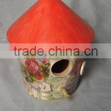 Wood Craft Bird Feeder , Cheap Bird House and Feeders, Wholesale Wood Bird House With Hanging photo-4