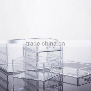 High Quality PS Transparent Large Size Cosmetic Box /Dressing Case With Various Usage photo-5