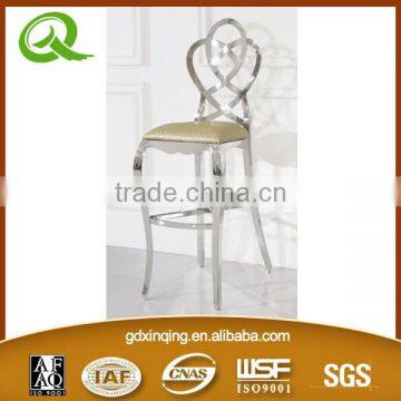 03# Xinqing new design stainless steel stool luxury bar stool