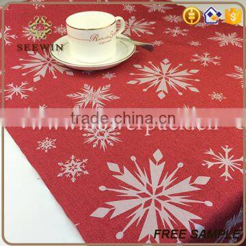 Home Textile Decorative Printed Artificial Snowflake Table Runner photo-4