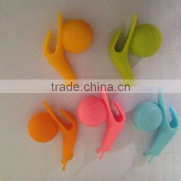 2016 New Funny Snail Shape Silicone Clip Cup Tea Bag Holder photo-3