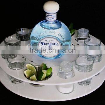 OEM custom made Round shot acrylic tray