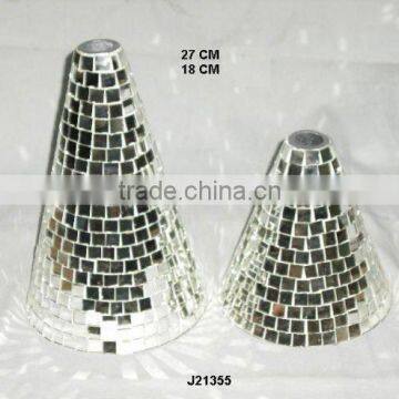 Glass mosaic iron Vases colours on buyers request can be made available