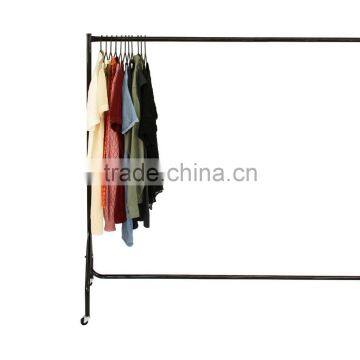 MonsterShop 5ft Clothes Rail Garment Display Rack, Black, 150cm x 150cm x 45cm photo-5