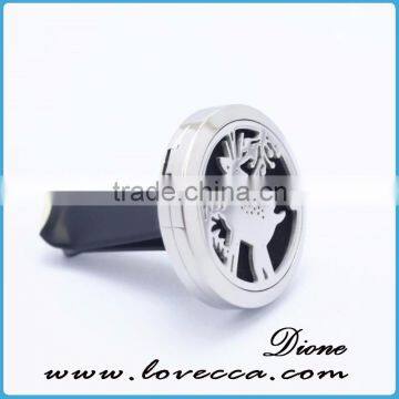 Stainless Steel Vent Car Air Freshener Aromatherapy Essential Oil Diffuser photo-2