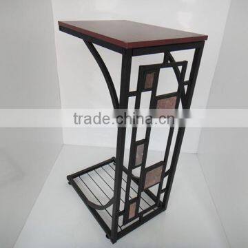 Geometric Design Tabletop Nightstand TV Book Tray Furniture Side Sofa End Table photo-2