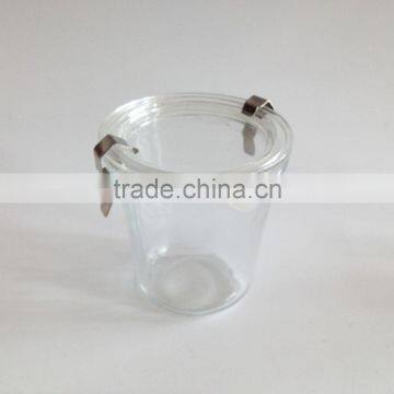 125ml 250ml 540ml Lock Lid Glass Jars With Sealed Silicone Rubber Gasket Ring photo-3