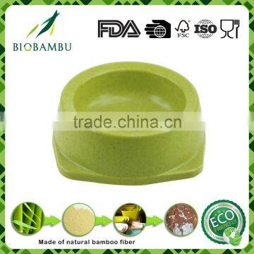 Trad China Manufacturer Square Bamboo Fiber Cat Bowl photo-2