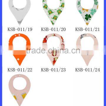 Manufacturer Wholesale Baby Drool Bib Custom Kids Organic Soft Cotton Muslin Baby Bib Bandana photo-6