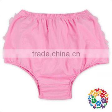 Plus Size Women Ruffle Bloomer Pink Organic Cotton Panties Wholesale Women Underwear photo-2
