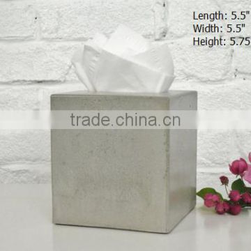 kitchen accessories novel concrete tissue box paper holder for wholesale