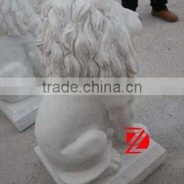 Sitting Lion Marble Statues for Sale photo-3