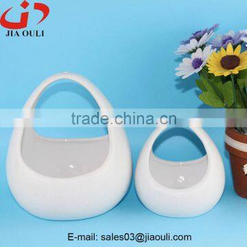 2016 New Design EASTER Decorations Ceramic Egg Basket, Planter photo-5