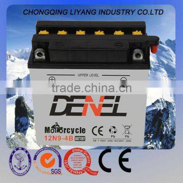 12V 9AH Dry-charged motorcycle battery 12N9-4B/ Racing Moto Batteries