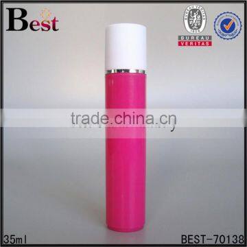 Cosmetic Fragrance Black 35ml Plastic Perfume Bottle Roll on Silver Aluminum Outer Cover Stainless Steel Roller photo-3