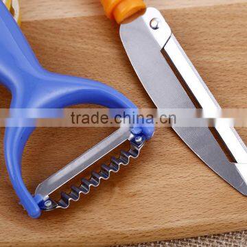 Fruit and Vegetables PP Handle Stainless Steel Blade Multifunctional Peeler Set photo-4