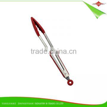 ZY-H2021 12-inch for BBQ Cooking Silicone Food Tong With Soft Grip Handle photo-2
