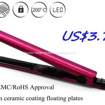 Ceramic Coated Floating Plates Hair Flat Iron China Factory Wholesale