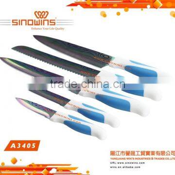 A3404-7 Super Quality 5pcs Stainless Steel Knife Set With Non-stick Coating photo-6