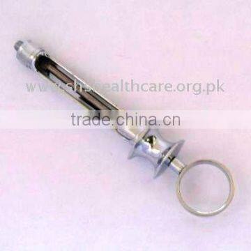 Manual Aspirating Syringe Chrome Plated