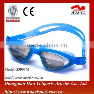 Adult Professional Waterproof Big Frame PC Coated Swim Glasses