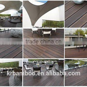 Outside Strand Woven Bamboo Decking Flooring for Commercial Use photo-3