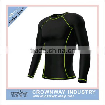 Men Compression long Sleeve Sports Tight Shirts Fitness GYM Base Layer