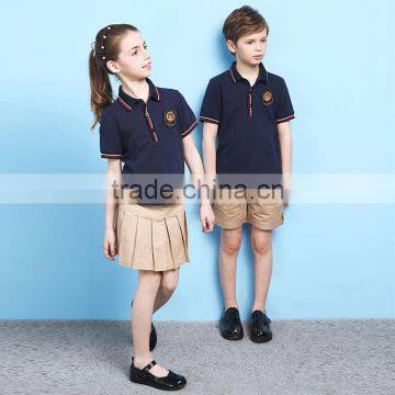 Summer Short Sleeve Kids Polo School Uniform Latest Designs photo-2