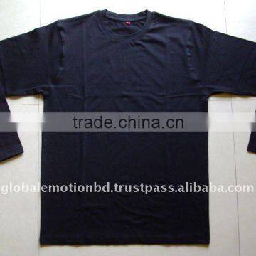 Mens Super Quality Long Sleeve Basic Cotton T-shirt