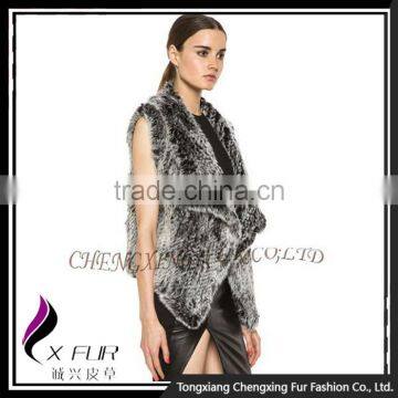 CX-G-B-217 Fashion China Suppliers Hot Style Genuine Rabbit Fur Women Vest photo-2