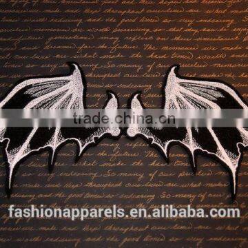 Custom High Quality Embroidered Demon Wings Patch for Clothes Embroidery Patch Made in China Choose Size/color photo-4