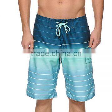 Wholesale Stripe Mens Beach Shorts Blue photo-2