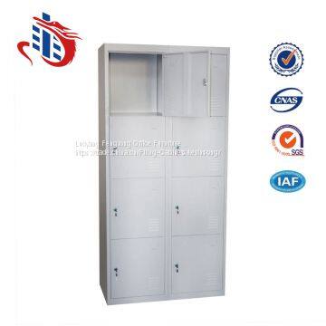 Iron almirah design 8 door dressing room metal locker box