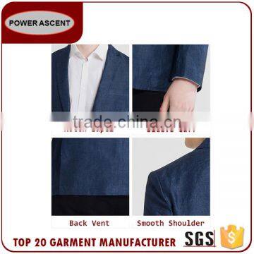 China Supplier Mens Linen Fashion Suits Jacket Blazer Man Suit photo-3