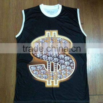 Custom Print Wholesale Cotton Custom Mens Tank Top,High Quality Tank Top photo-6
