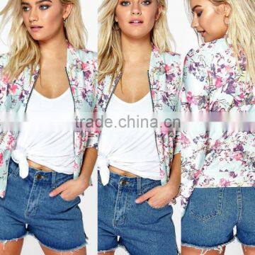 Zm50359b Hot Sale Womens Coat Fashion Flower Ladies Jackets and Coats photo-2