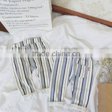 2-7 Years New 2017 Wholesale Autumn Cotton Stripe Kids Girls Pants photo-5