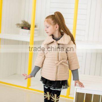 COOL KID ZONE high quality fur coat pink girl down jacket lovely child coat down jacket for the winter