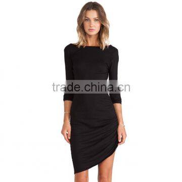 2015 Fashion Trends Winter Long Sleeve Round Neck Bodycon Dress Pencil Dress for Womens photo-4