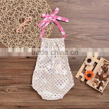 S33630W Kid Girl Flower Romper Cotton Floral 2017 Summer Jumpsuit photo-2