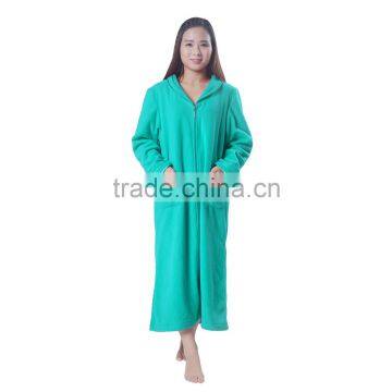 Super Soft Adults Coral Fleece Bath Robe With Hood for the Home photo-2