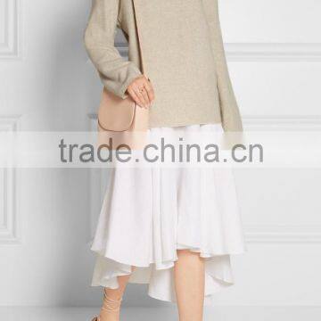Crew Neck Oversized Sweater Designs for Women With Embroidery Detail on the Neck photo-4
