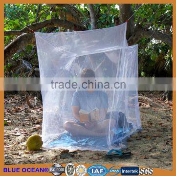 rectangular insecticide treated mosquito net 100% polyester