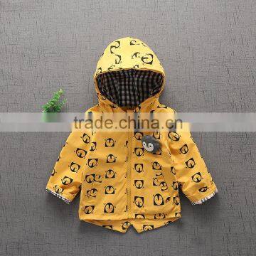 Baby Kids Clothing Spring Coat Long Sleeves Hooded Jacket Out Clothes photo-2
