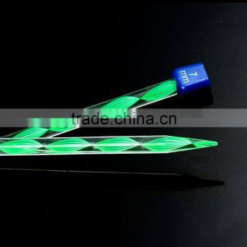Acrylic Knitting Needles Mixed Color 34cm Long, Thickness: 7mm photo-2