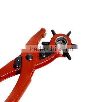 China Wholesale Hand Pliers Kit Red Heavy Duty Leather Hole Punch