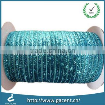 Super China Manufacturer Welcome Custom Christmas Metallic Glitter Ribbon